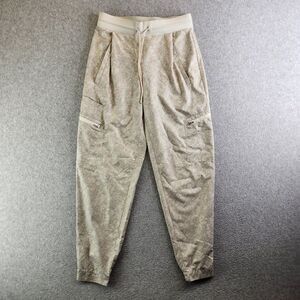 Athleta Joggers Womens 0 Gray Venture Printed Pant Cargo Zip Pockets Athleisure
